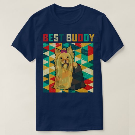 Beste Buddy Yorkie T-shirt (Design voorkant)