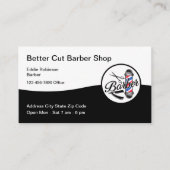Beste Budget Barber Shop Visitekaartjes (Voorkant)