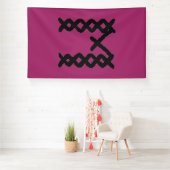 Beste buitenbanners. Groot. Zwart. Blanco of op ma Spandoek (Insitu)