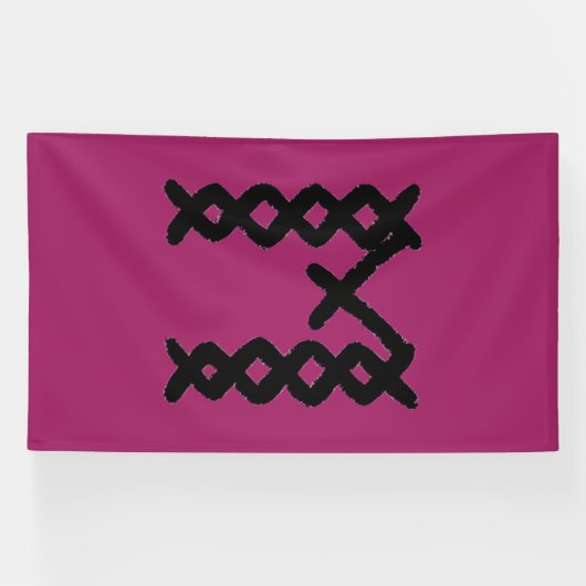 Beste buitenbanners. Groot. Zwart. Blank of op maa Spandoek (Horizontaal)