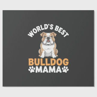 Beste Bulldog Mama van de Wereld Cadeaupapier