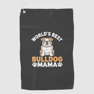 Beste Bulldog Mama van de Wereld Golfhanddoek