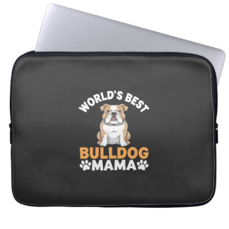 Beste Bulldog Mama van de Wereld Laptop Sleeve