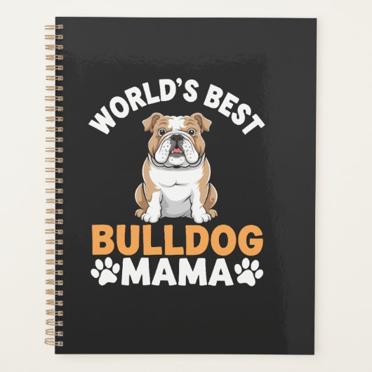 Beste Bulldog Mama van de Wereld Planner (Voorkant)