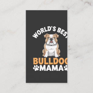 Beste Bulldog Mama van de Wereld Visitekaartje