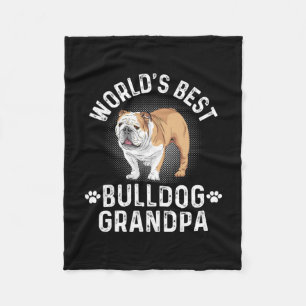 Beste Bulldog Opa - Hond Opa Fleece Deken