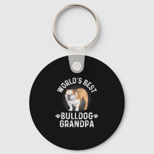 Beste Bulldog Opa - Hond Opa Sleutelhanger