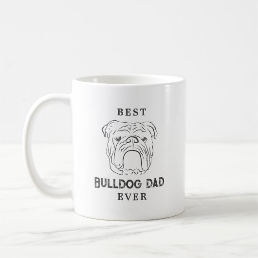 Beste Bulldog Pap ooit Koffiemok (Links)
