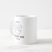 Beste Bulldog Vader Ooit Koffiemok (Voorkant links)