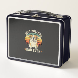 Beste Bulldog Vader Ooit Retro Vector