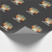 Beste Bulldog Vader Ooit Retro Vector Cadeaupapier (Hoek)