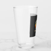 Beste Bulldog Vader Ooit Retro Vector Glas (Rechts)