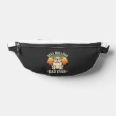 Beste Bulldog Vader Ooit Retro Vector Heuptasje (Liggend)