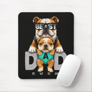Beste Bulldog Vader Ooit – Schattige Bulldog Vader Muismat