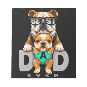 Beste Bulldog Vader Ooit – Schattige Bulldog Vader Notitieblok