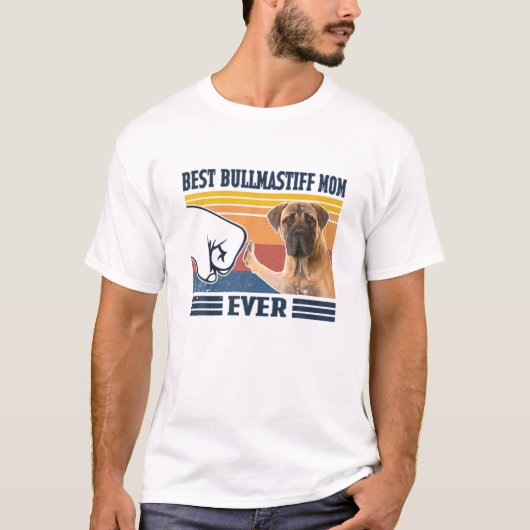 Beste bullmastiff mam ooit moederdag Chris T-shirt (Voorkant)