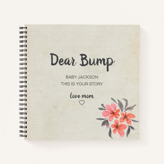 Beste Bump Keepomwille Pregnancy Journal Notitieboek (Voorkant)