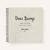 Beste Bump Keepomwille Pregnancy Journal Notitieboek (Voorkant)
