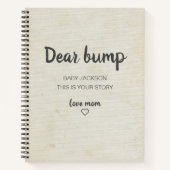 Beste Bump Keepomwille Pregnancy Journal Notitieboek (Voorkant)