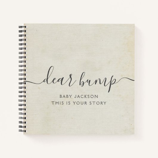 Beste Bump Keepomwille Pregnancy Journal Notitieboek (Voorkant)