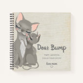 Beste Bump Kitten Keepomwille Pregnancy Journal Notitieboek (Voorkant)