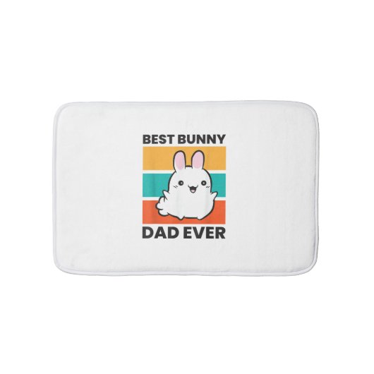 Beste Bunny Dad Ooit Konijn schattig konijn Badmat (Voorkant)