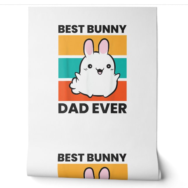 Beste Bunny Dad Ooit Konijn schattig konijn Behang (Afrollen)