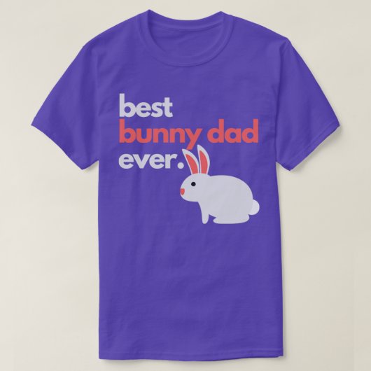 Beste bunny dad ooit t-shirt (Design voorkant)