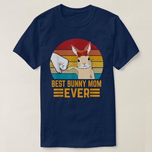Beste Bunny Mam Ever Rabbit Bunny T-shirt (Design voorkant)