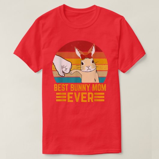 Beste Bunny Mam Ever Rabbit Bunny T-shirt (Design voorkant)