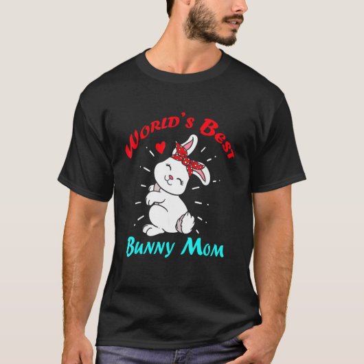 Beste Bunny Mam Kleding Vrouwen kletsen paasen T-shirt (Voorkant)