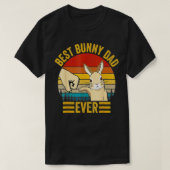Beste Bunny Pap ooit Rabbit Lover Vader Pe T-shirt (Design voorkant)