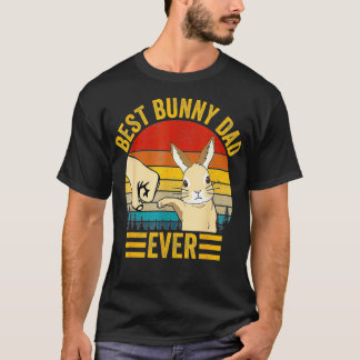 Beste Bunny Pap ooit Rabbit Lover Vader Pe T-shirt