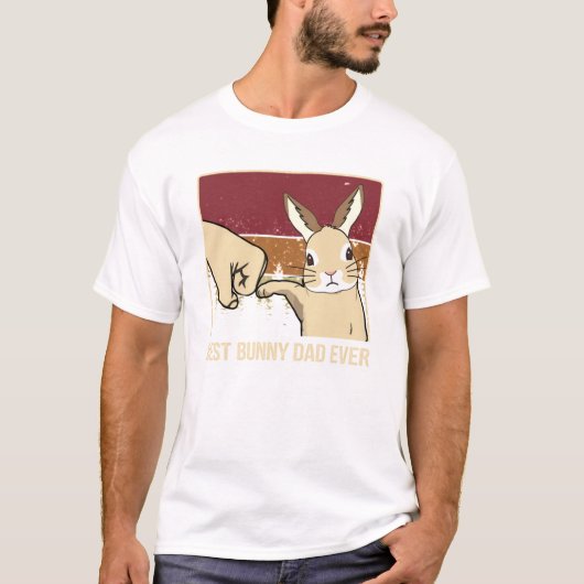  beste Bunny Pap ooit vaderdag Gift589 T-shirt (Voorkant)