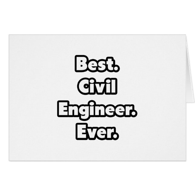 Beste. Burgerlijk ingenieur. Ooit. (Voorkant Horizontaal)
