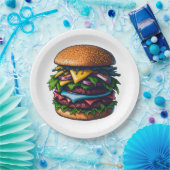 Beste burgers hier papieren bordje (Feest)