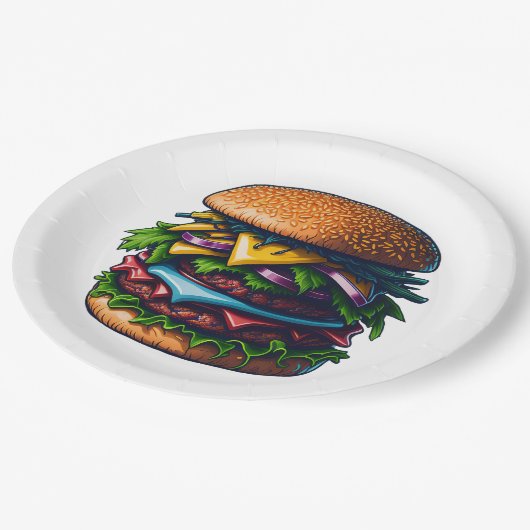 Beste burgers hier papieren bordje (Gekanteld)