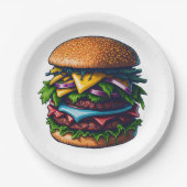 Beste burgers hier papieren bordje (Voorkant)