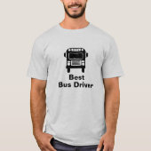 Beste Bus Driver Bus Silhouet T-shirt (Voorkant)