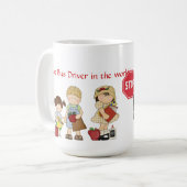 Beste buschauffeur in de wereld (kan worden gepers koffiemok (Voorkant links)