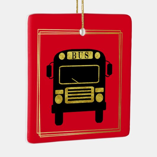 Beste buschauffeur Kerstornament Keramisch Ornament (Rechts)