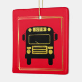 Beste buschauffeur Kerstornament Keramisch Ornament (Links)