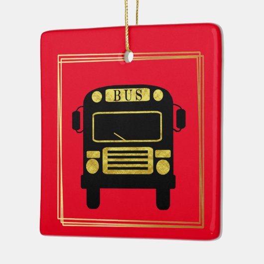 Beste buschauffeur Kerstornament Keramisch Ornament (Links)