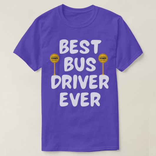 Beste buschauffeur ooit 20 t-shirt (Design voorkant)