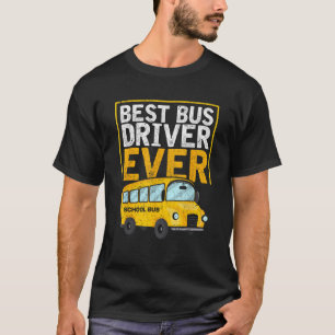 Beste buschauffeur ooit Grappige buschauffeur Scho T-shirt