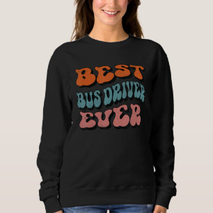 Beste buschauffeur ooit, Retro Groovy buschauffeur Trui