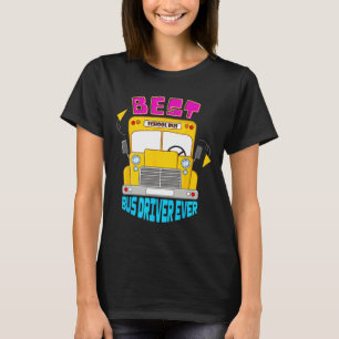 Beste buschauffeur ooit Schattige schoolvervoer St T-shirt