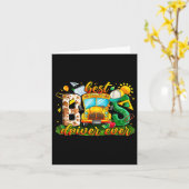 Beste buschauffeur ooit schoolbuschauffeur terug n kaart (Gele Bloem)