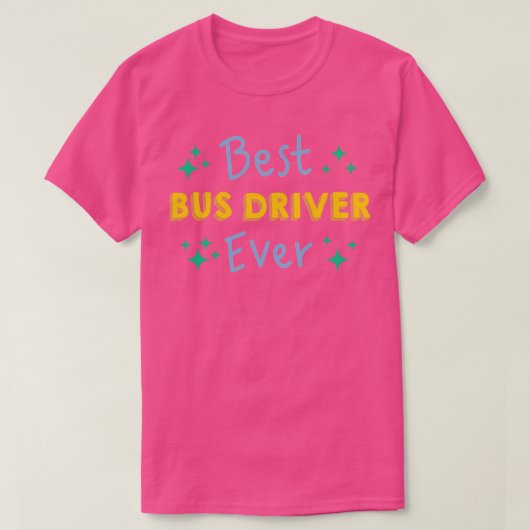 Beste buschauffeur ooit t-shirt (Design voorkant)