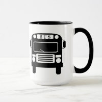 Beste buschauffeur Silhouette Mok
